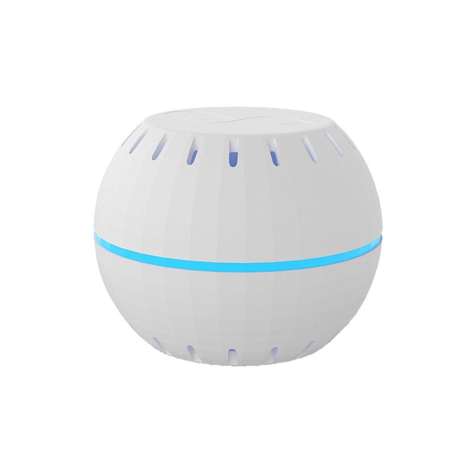 Sensor inteligente de humedad y temperatura operado por WiFi blanco