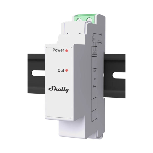 Complemento de interruptor Shelly Pro 3EM. Interruptor inteligente de riel DIN profesional con complemento de contactos secos para Pro 3EM