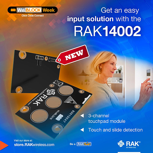 3-channel Touchpad Module RAK14002