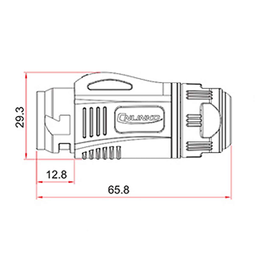 Conector Serie BD-24 RJ45 Plug Soldar CNLINKO