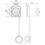 Conector Serie BD-24 RJ45 Socket Soldar CNLINKO