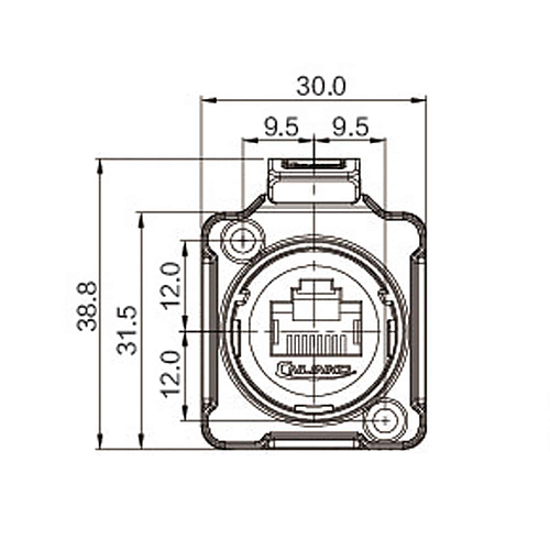 Conector Serie BD-24 RJ45 Socket Soldar CNLINKO