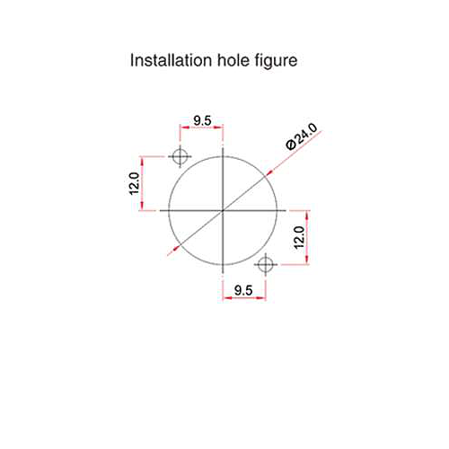 Conector Serie BD-24 Hembra 3 Pines Socket Soldar CNLINKO