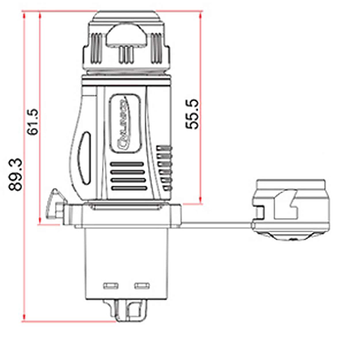 Conector Serie BD-24 Macho 3 Pines Plug Soldar CNLINKO