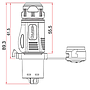 Conector Serie BD-24 RJ45 Plug Soldar CNLINKO