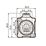 Conector Serie BD-24 RJ45 Socket Soldar CNLINKO