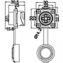 Conector Serie DH-20 Hembra 4 Pines Socket Soldar CNLINKO