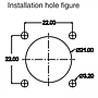 Conector Serie DH-20 Hembra 4 Pines Socket Soldar CNLINKO