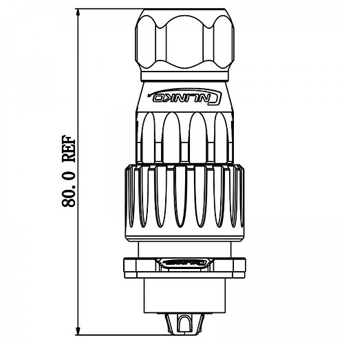 Conector Serie DH-20 Macho 4 Pines Plug Soldar CNLINKO