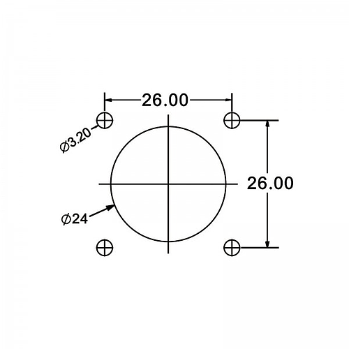 Conector Serie DH-24 Hembra 3 Pines Socket Soldar CNLINKO