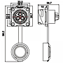 Conector Serie DH-24 Hembra 3 Pines Socket Soldar CNLINKO