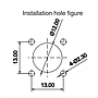Conector Serie LP-12 Hembra 2 Pines Socket Soldar CNLINKO