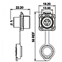 Conector Serie LP-12 Hembra 3 Pines Socket Soldar CNLINKO