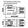 Conector Serie LP-12 Macho 4 Pines Plug Soldar CNLINKO