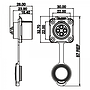 Conector Serie LP-20 Hembra 4 Pines Socket Soldar CNLINKO