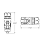 Conector Serie LP-24 Macho 4 Pines Plug Soldar CNLINKO