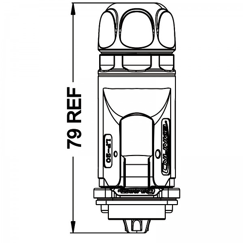 Conector Serie LP-20 Macho 4 Pines Plug Soldar CNLINKO