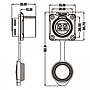 Conector Serie LP-24 Fibra óptica Socket Soldar CNLINKO