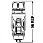 Conector Serie LP-24 Hembra 3 Pines Socket Soldar CNLINKO