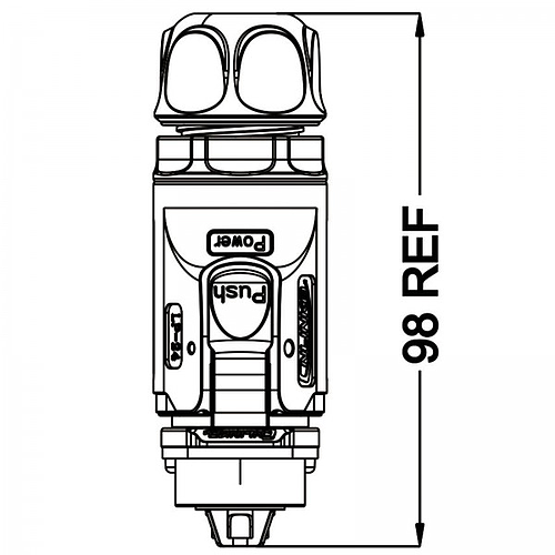 Conector Serie LP-24 Macho 3 Pines Plug Soldar CNLINKO