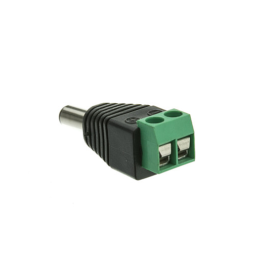 Adaptador DC Plug macho a 2 Terminales Tornillos