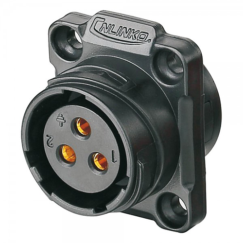 Conector Serie YM-20 Hembra 3 Pines Socket Soldar CNLINKO