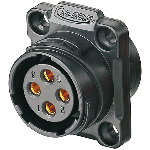 Conector Serie YM-20 Hembra 4 Pines Socket Soldar CNLINKO