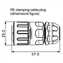 Conector Serie YM-20 Macho 3 Pines Plug Soldar CNLINKO