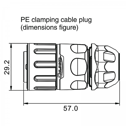 Conector Serie YM-20 Macho 4 Pines Plug Soldar CNLINKO
