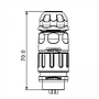 Conector Serie YM-20 Macho 4 Pines Plug Soldar CNLINKO