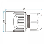 Conector Serie YT-RJ45 RJ45 Cable plug Soldar CNLINKO