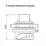 Conector Serie YT-RJ45 RJ45 Socket Soldar CNLINKO