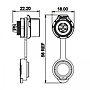 Conector Serie LP-12 Hembra 6 Pines Socket Soldar CNLINKO