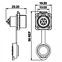 Conector Serie LP-12 Hembra 7 Pines Socket Soldar CNLINKO