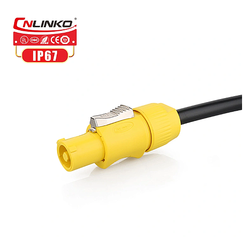 Conector Serie YF-24 Macho 3 Pines Plug con tornillos CNLINKO
