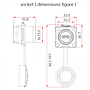 Conector Serie DH-24 HDMI Socket 4K CNLINKO