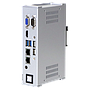 Intel Pentium N4200 Quad Core CPU, 2 DDR3L memory, 2 USB3.0,  2 USB2.0, 1 RS-232/422/485 , 1 RS-232, 2 GbE, Line out, 1 VGA, 1 HDMI, DC 9~36V, Phoenix Connector, DIN Rail  