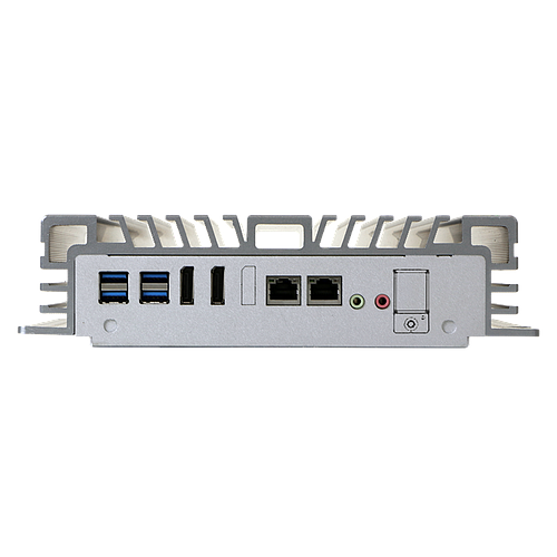 Intel 8th Gen Core i LGA1151 CPU, H310, 2 DDR4 memory, 4 USB3.1, 4 USB2.0, 2 RS-232/422/485, 2x GbE, 1 VGA, 2 DP, Line out, Mic In, DC 12/19~28V, Phoenix Connector   