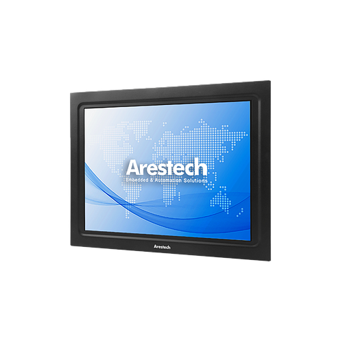 Arestech Display 17" 4:3 (1280 x 1024) 350 nits, IP54 front panel, 5-wire Resistive touch screen, USB & RS-232 interface, 1 VGA, DC 12~24V