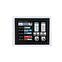 17" 4:3 (1280 x 1024), 350 nits, Stainless Steel 316 IP65 front panel, with Projected capacitive touch screen, USB interface,1 VGA, USB interface, DC 12~24V, Phoenix Connector