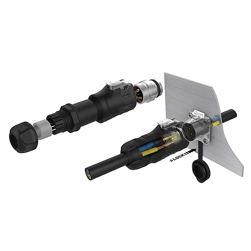 Conector Serie LP-20 Macho 3 Pines Plug Soldar CNLINKO