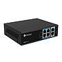 Switch PoE, 4 puertos PoE RJ45 10/100Mbps, 2 puertos uplink 100Mbps