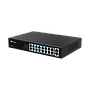 Switch PoE, 16 puertos PoE RJ45 10/100Mbps, 2 puertos uplink 1000Mbps