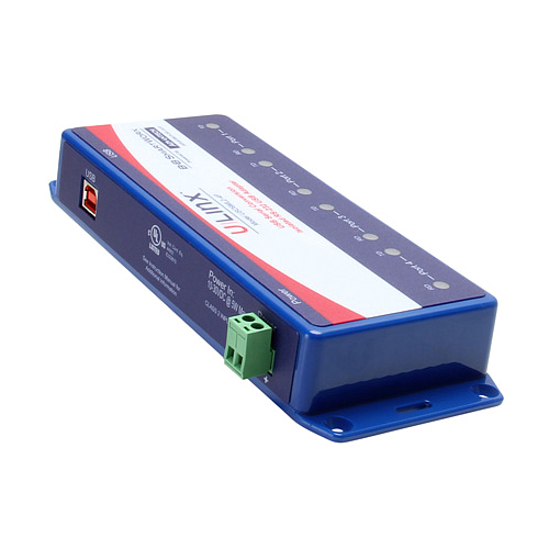 Isolated USB 4-Port to RS-232 Converter (USB cable included)
