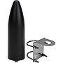 Antena banda ancha tipo bala con bracket tipo L negro