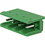 Borne receptáculo para PCI, 4 pines, 180 grados, paso 5,08mm, lateral abierta, verde