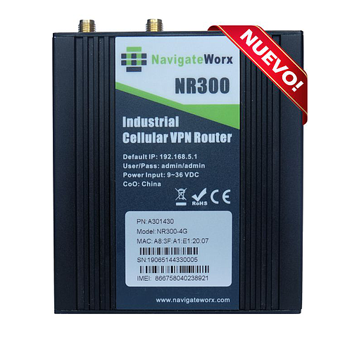 Router celular 4G LTE Navigateworx A301430 con accesorios