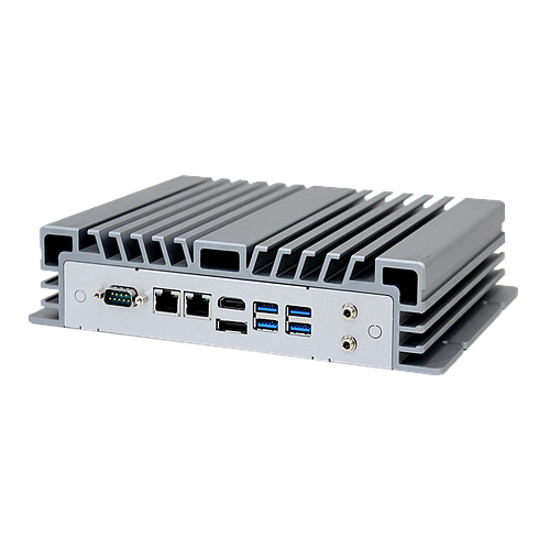 Intel® Core™ i5-7200U 3.1GHz Dual Core CPU, 2 DDR4, 4 USB3.0, 2 USB 2.0, 1 RS-232, 1 RS-232/422/485, 4 GbE, line out, mic in, 1 HDMI 1 DP, DC 9~36V