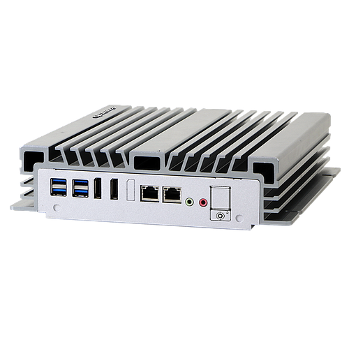 Intel 8th Gen Core i LGA1151 CPU, H310, 2 DDR4 memory, 4 USB3.1, 4 USB2.0, 2 RS-232/422/485, 2x GbE, 1 VGA, 2 DP, Line out, Mic In, DC 12/19~28V, Phoenix Connector   