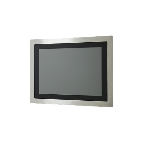 17" 4:3 (1280 x 1024), 350 nits, Stainless Steel 316 IP65 front panel, with Projected capacitive touch screen, USB interface,1 VGA, USB interface, DC 12~24V, Phoenix Connector